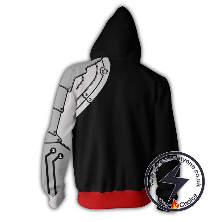 Fullmetal Alchemist Edward Elric Black Zip Up Hoodie Jacket